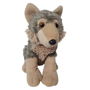 Wild Republic Wolf Plush Brown Gray Stuffed Animal 11 Inch